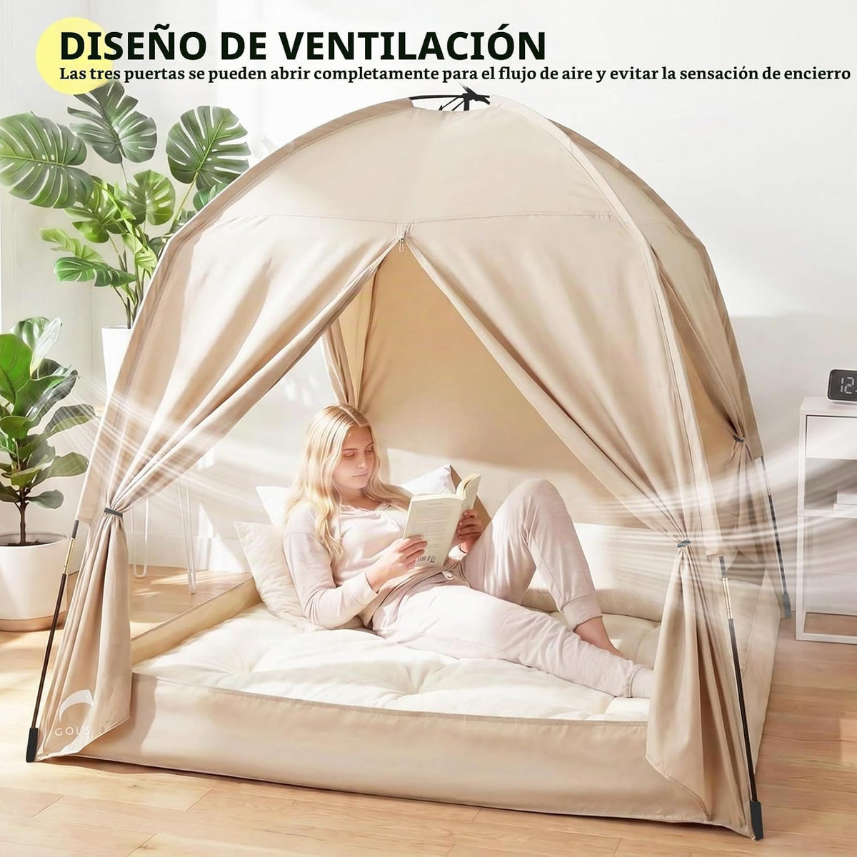 Tienda de campaña con cama individual para niños y adultos, tiendas...