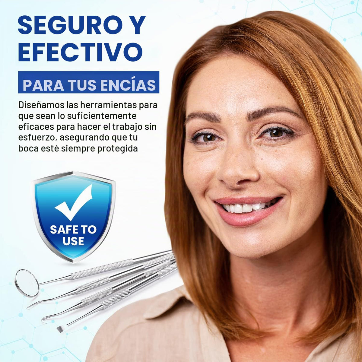 Kit de higiene dental: set de remoción de placa y sarro - raspador...