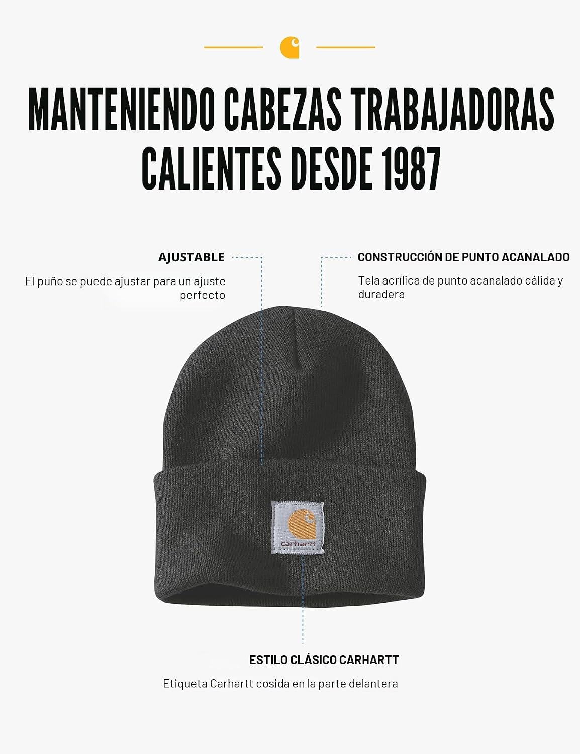 Carhartt Iconic A18 Watch Cap Gorro para hombre
