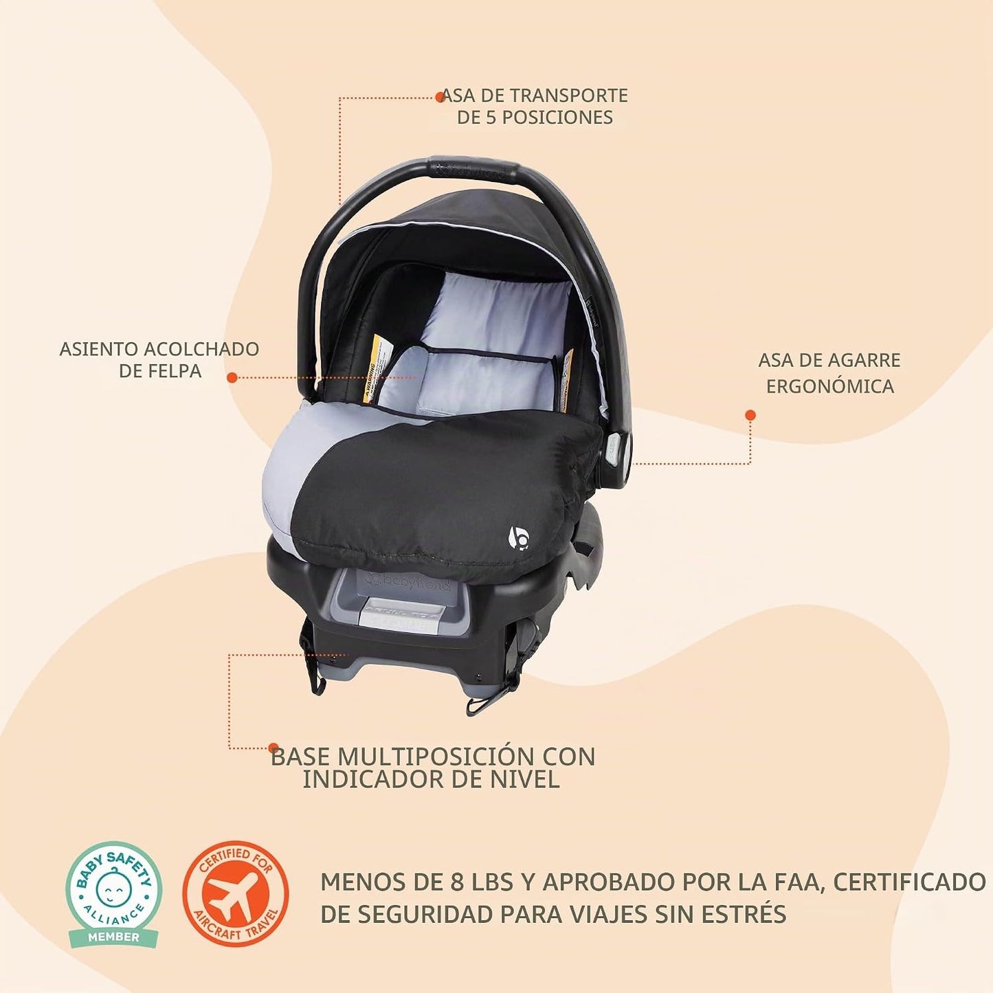 Baby Trend Conjunto de cochecito y asiento de coche para bebé y niñ...
