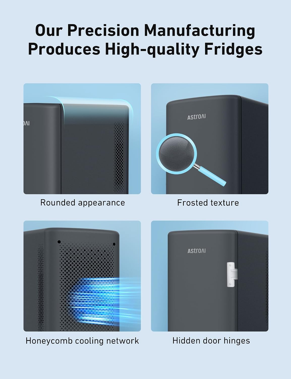 AstroAI Mini Nevera 2.0 Gen, 6 Litros\/8 Latas Nevera de Maquillaje...