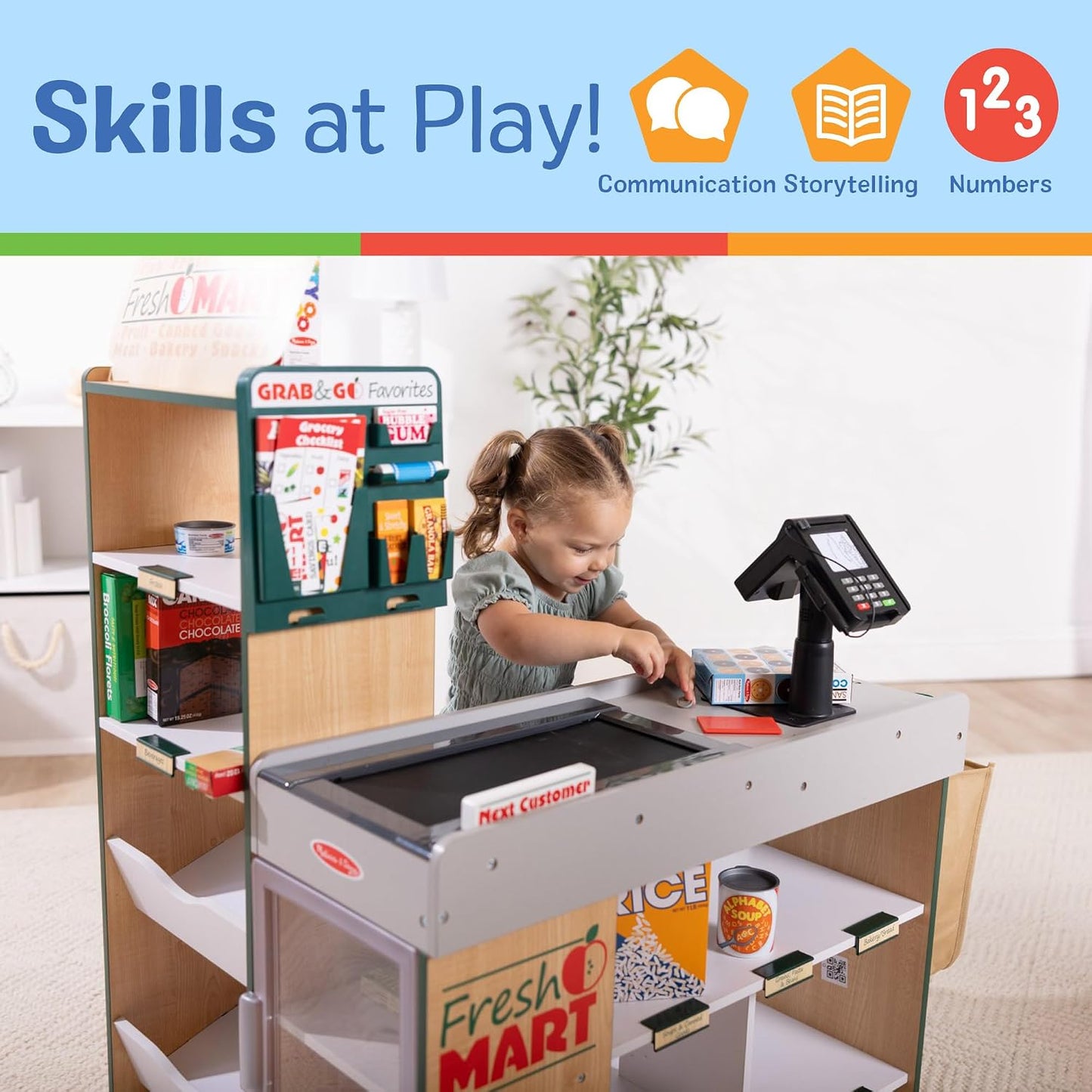 Melissa &amp; Doug - Minisúper para niños | Tienda de comestibles d...