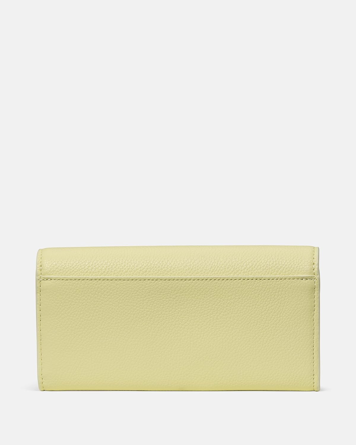 Deco Cartera grande de cuero con solapa, Citrón pálido, Talla única