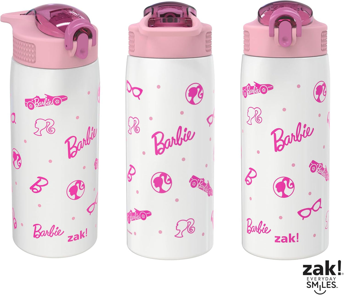 Zak Designs Barbie Porter - Botella de agua para viajes y en casa,...