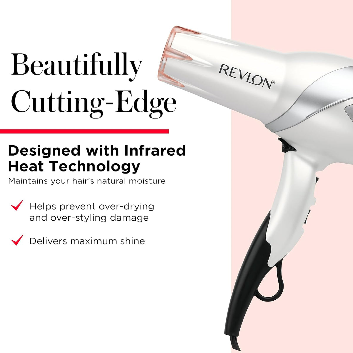 REVLON Secador de pelo infrarrojo con difusor y concentrador - Seca...