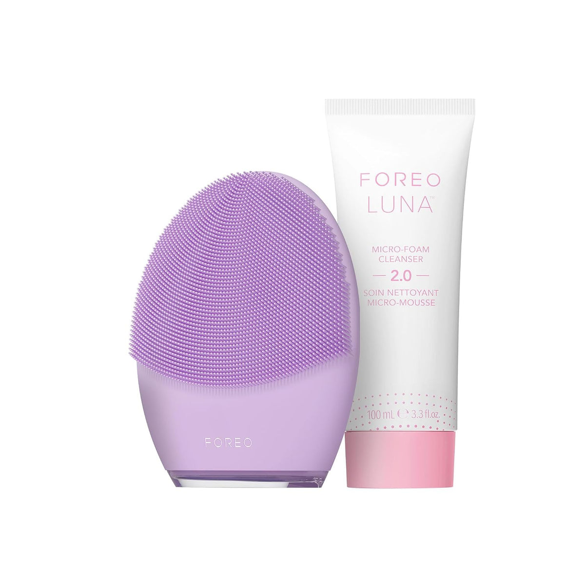 FOREO Luna 4 Cepillo de limpieza facial + limpiador de microespuma...