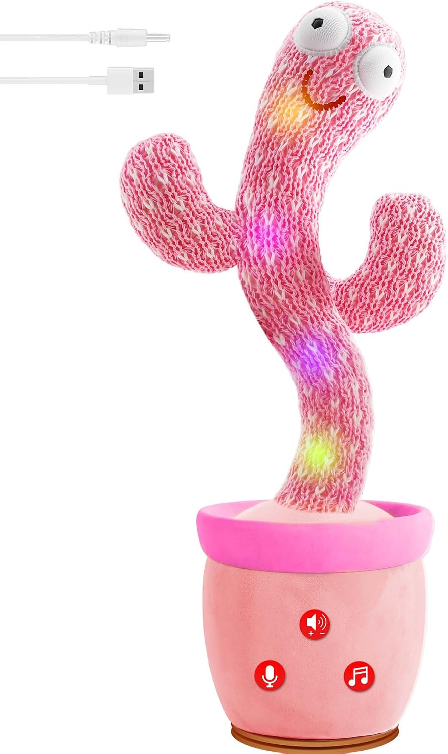 Juguetes Interactivos para Bebés, Juguete de Cactus Bailarín que Ha...