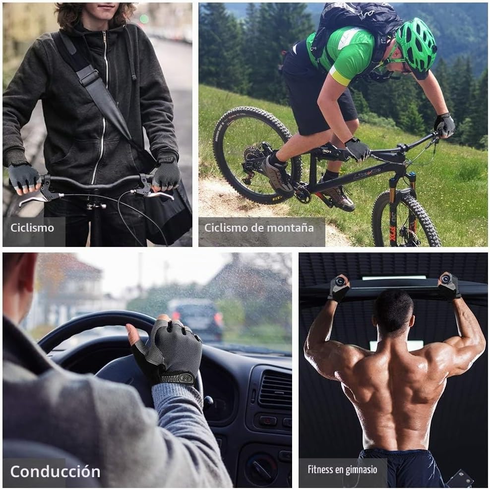 Accmor Guantes de ciclismo para hombres y mujeres, guantes de cicli...