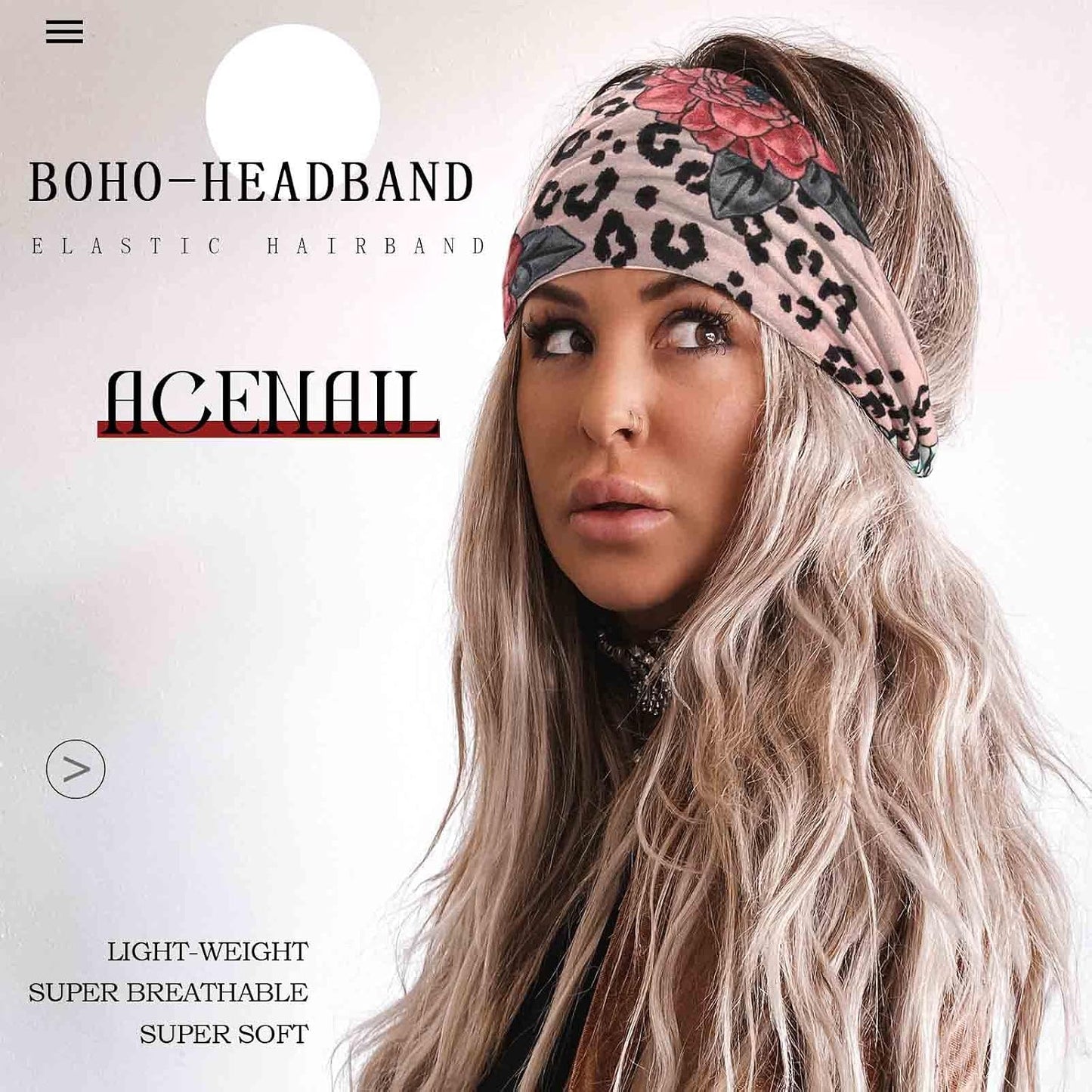 Acenail Diademas Anchas Anudadas Turbante Diadema Elástica Antidesl...