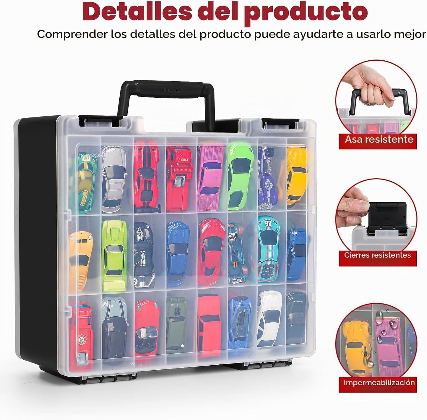 Blummy Estuche de Transporte Resistente para Almacenamiento de Jugu...