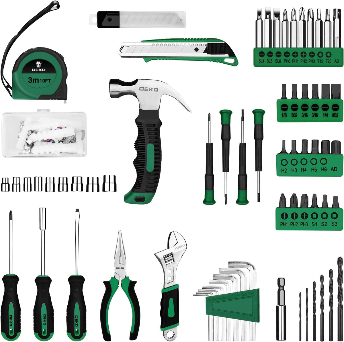 Kit de herramientas: Taladro inalámbrico de 8V, caja de herramienta...