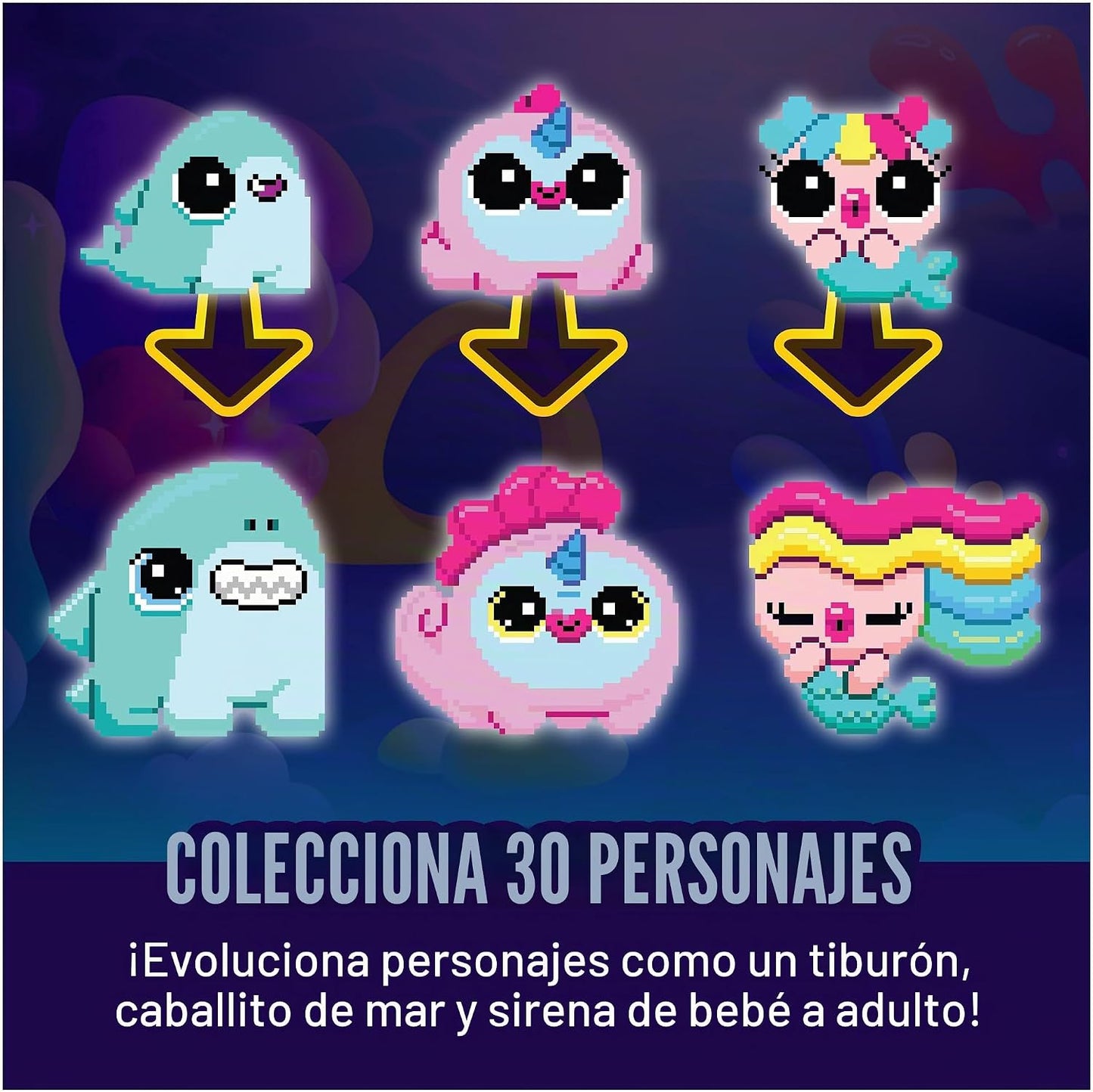 BITZEE Acuario Juguete interactivo para pecera y mascota digital, a...