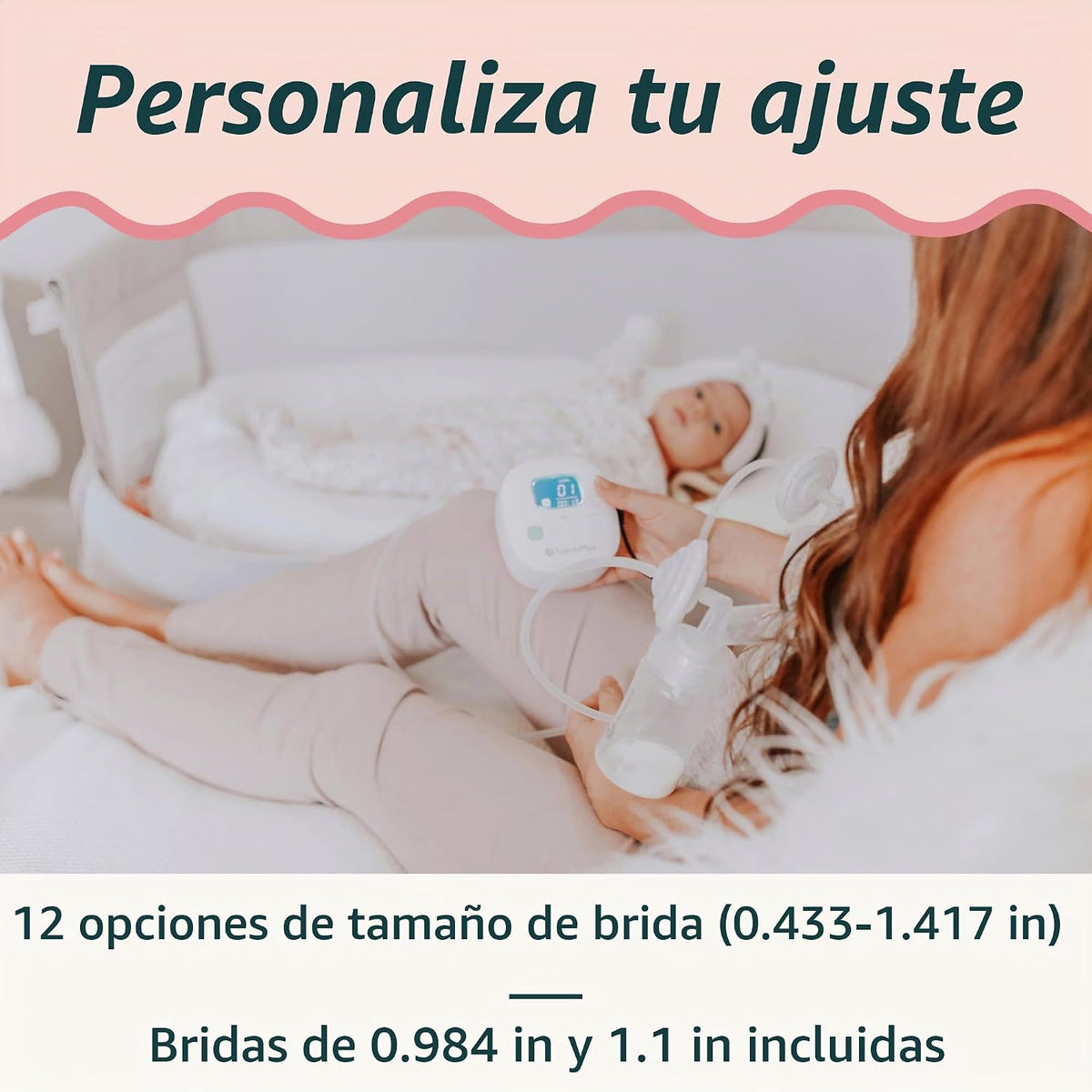 Ameda MYA Joy - Extractor de leche eléctrico portátil doble con bol...