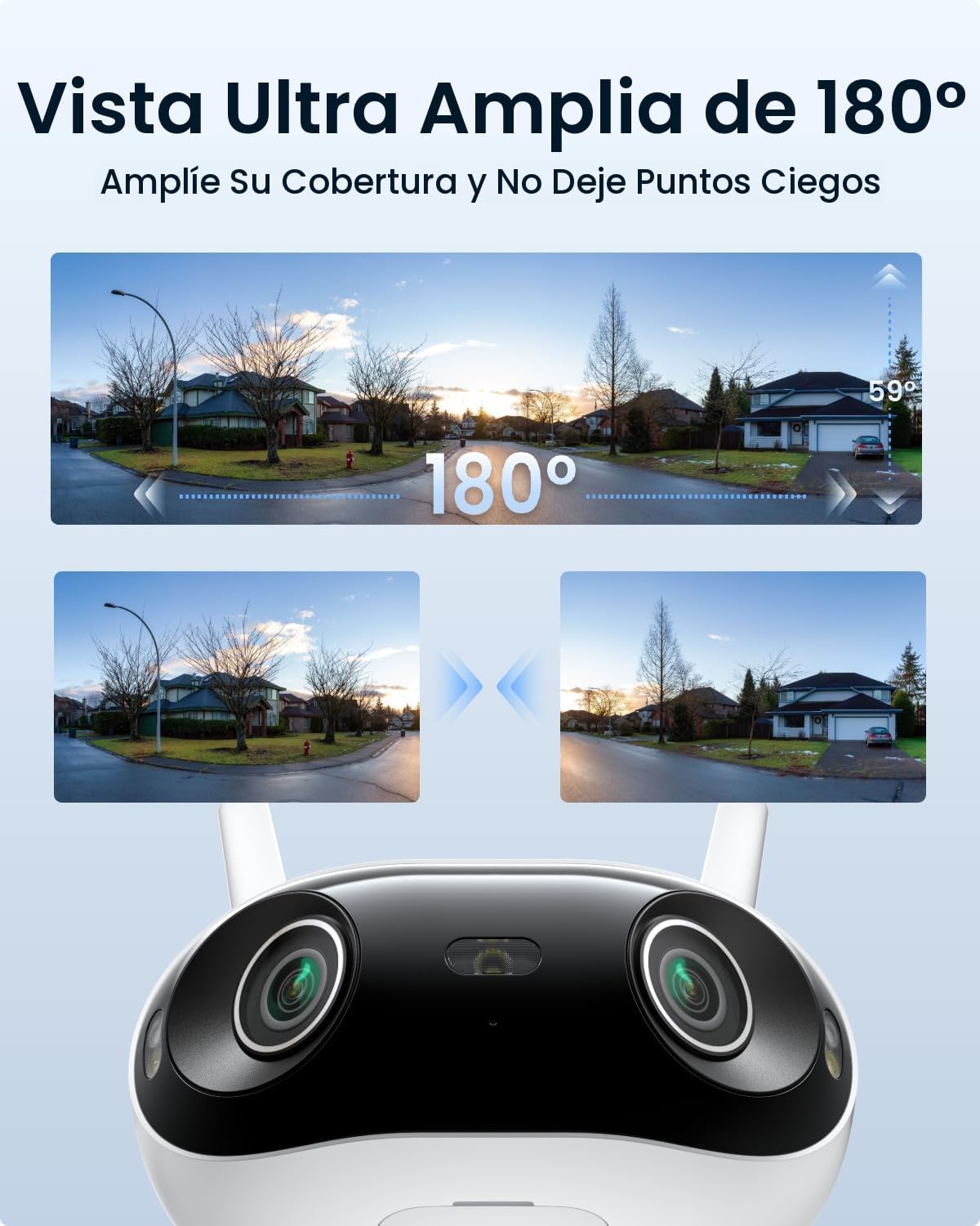 REOLINK Cámara de seguridad panorámica de 180° de 4K 8MP con lente...