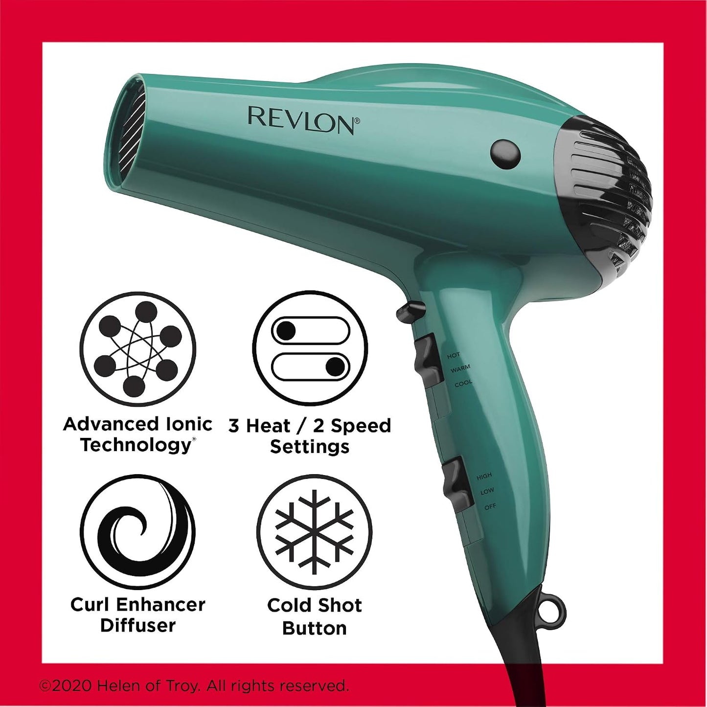 Secador de pelo Revlon con booster de volumen | 1875W para elevació...