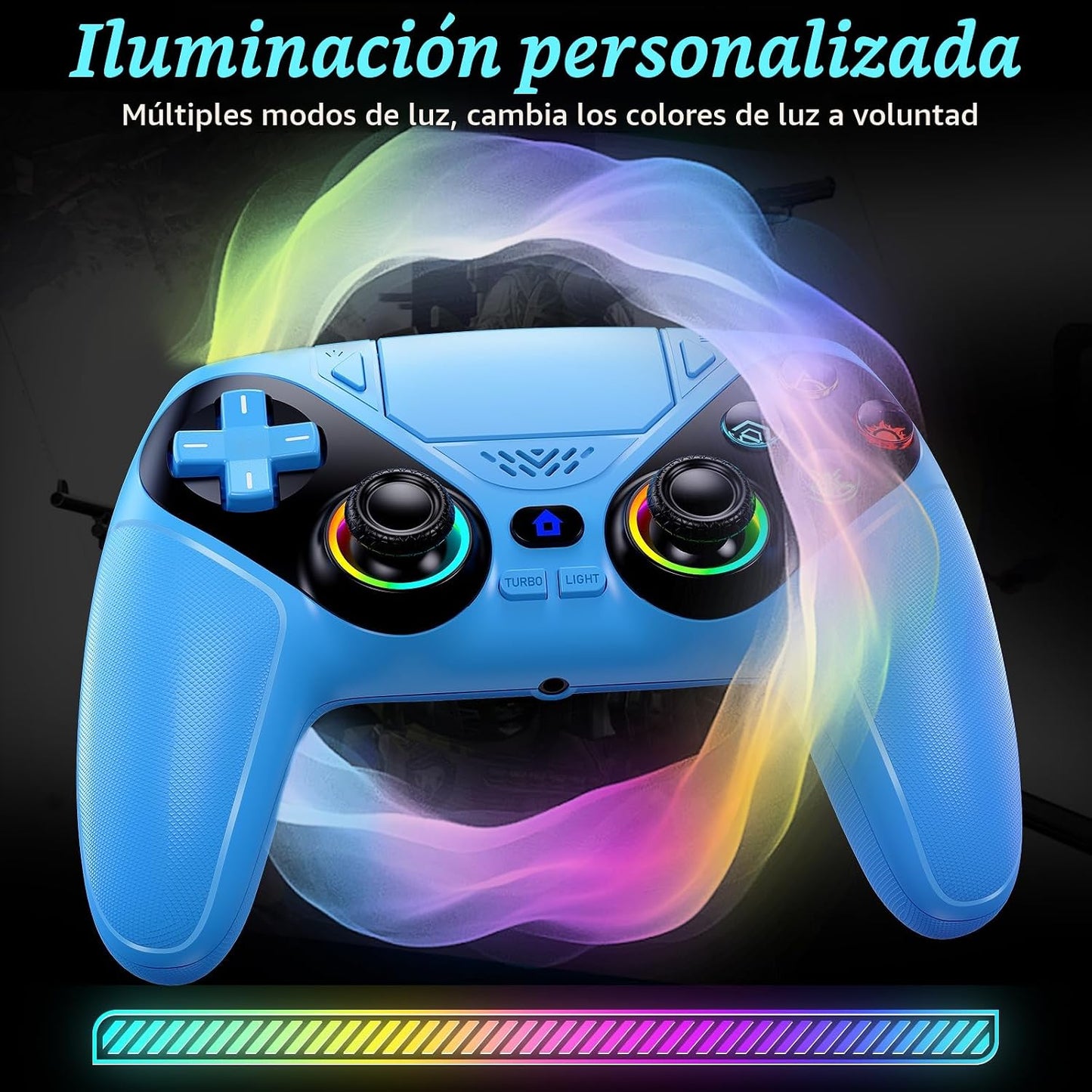 Dinosoo Controlador inalámbrico RGB para PS5\/PlayStation 5 PC, Con...