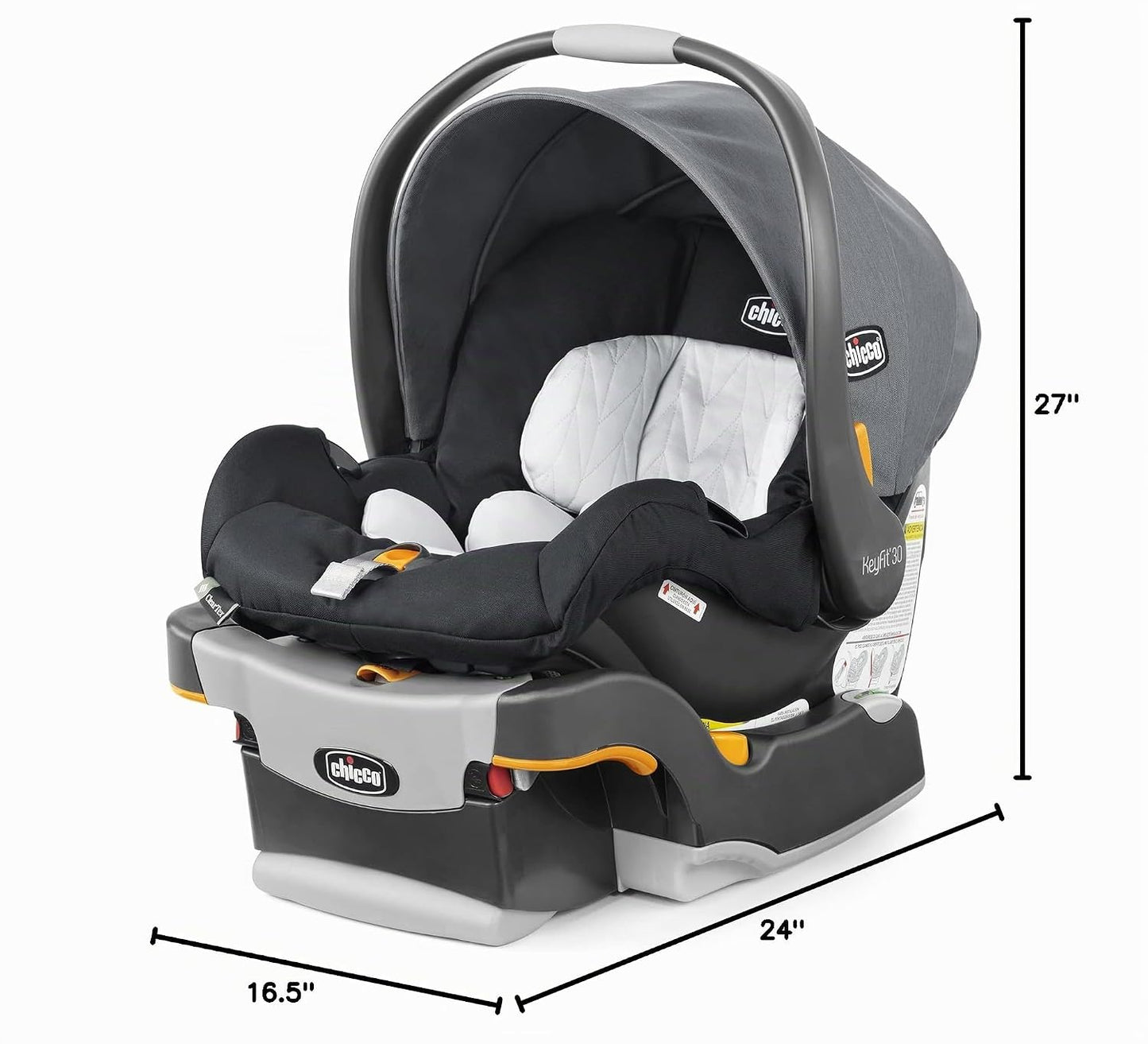 Chicco KeyFit 30 ClearTex - Asiento infantil y base para automóvil...