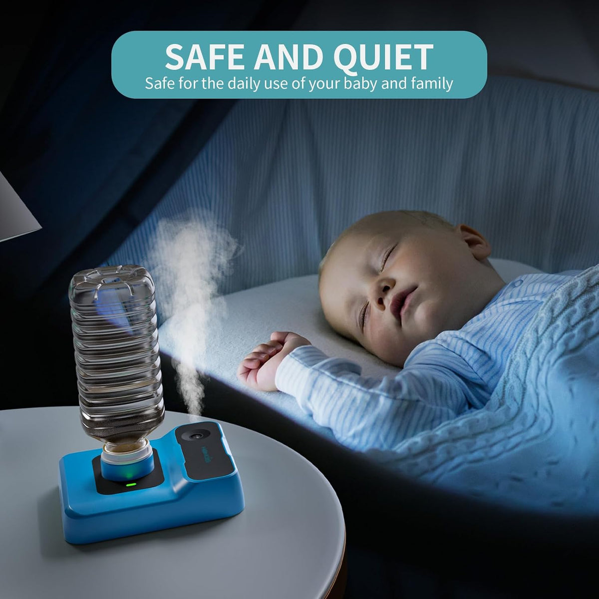 HOMDIS Humidificador de viaje, pequeño humidificador portátil para...