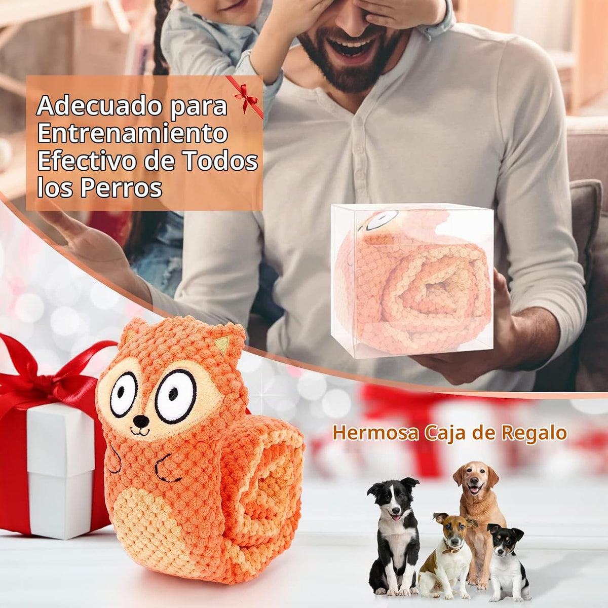 Letsmeet Juguetes de Perro Chirriantes Rompecabezas IQ Entrenamient...