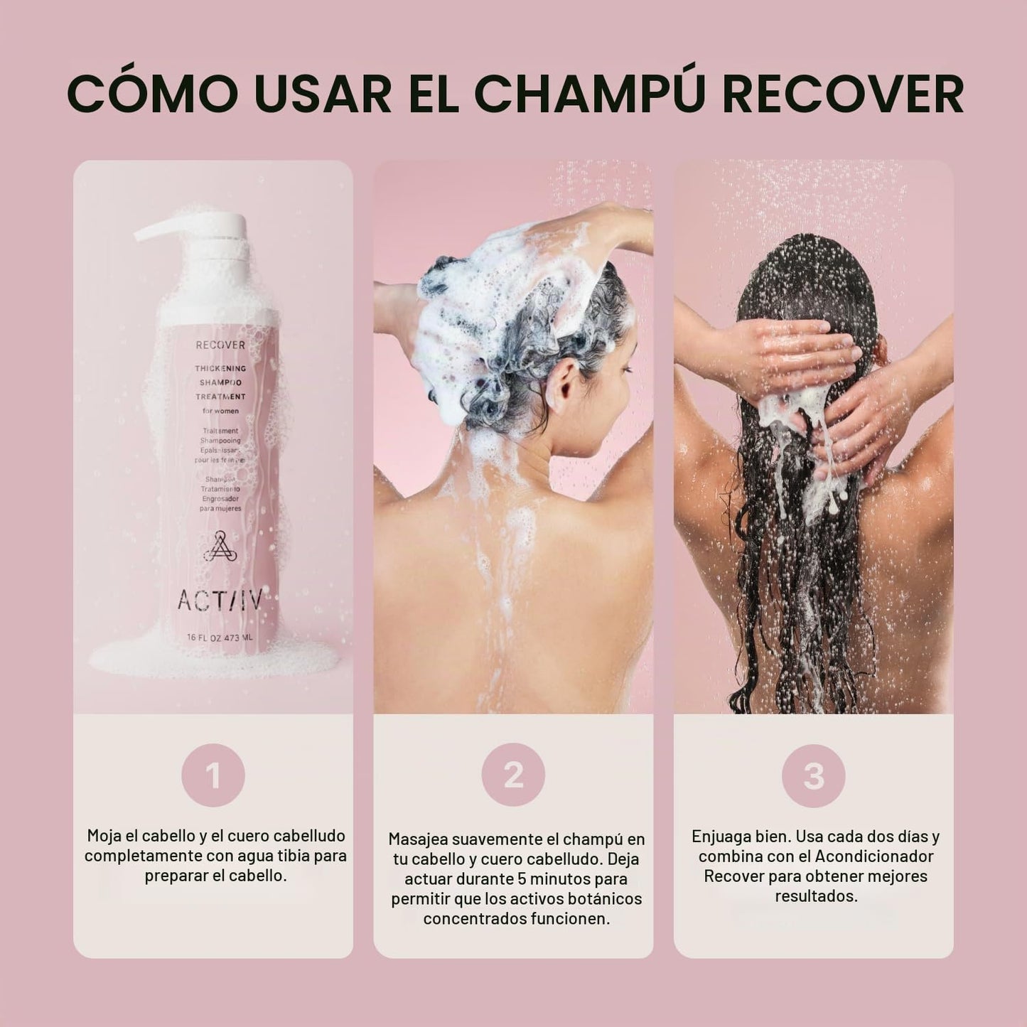 ACTIIV Recover Tratamiento de Champú Densificante para Mujeres | Ap...