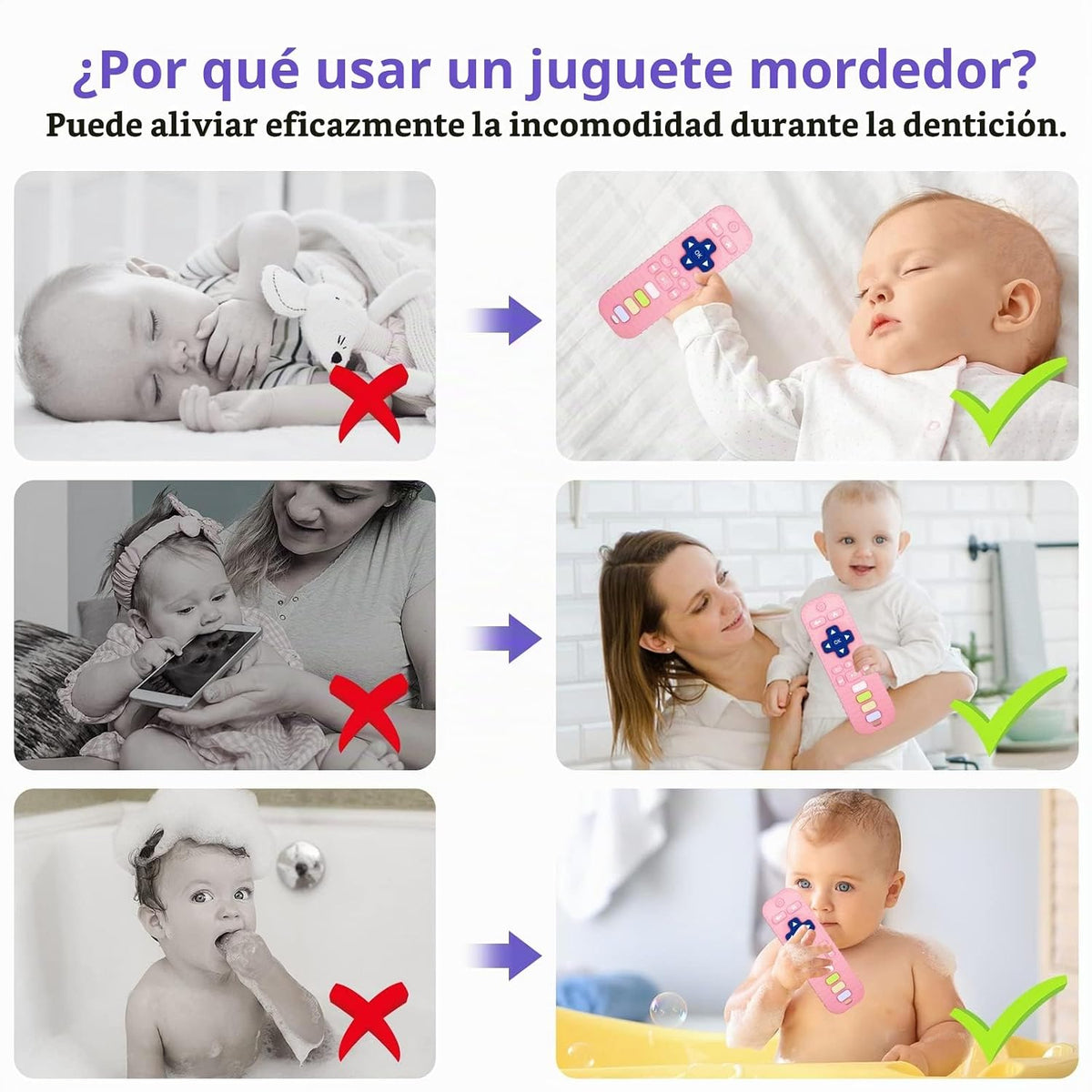 Chuya Baby Mordedor TV Control remoto forma juguetes de dentición |...
