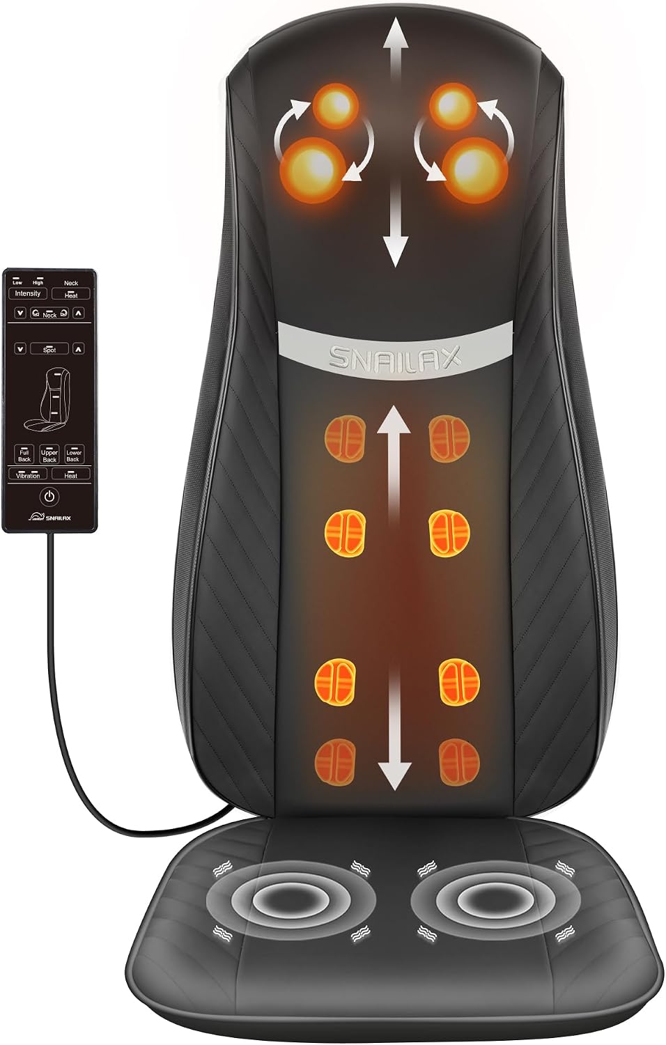 Snailax Masajeador Shiatsu de espalda y cuello 2026 con calor, almo...