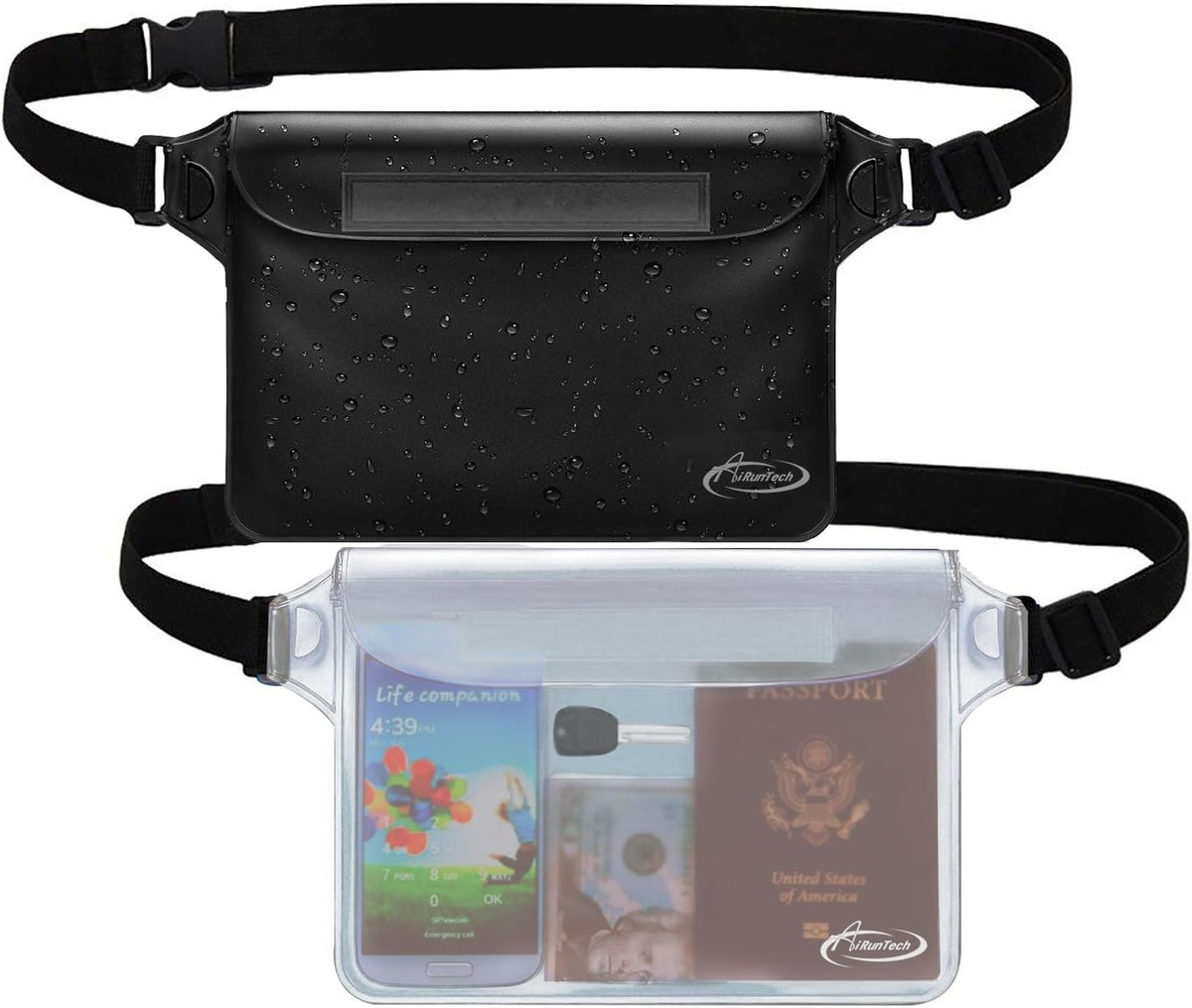 AiRunTech Bolsa impermeable con correa para la cintura (paquete de...