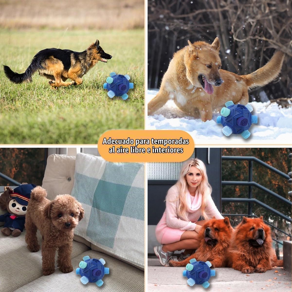 Petration Pelota Olfateadora para Perros - Juguetes Interactivos de...