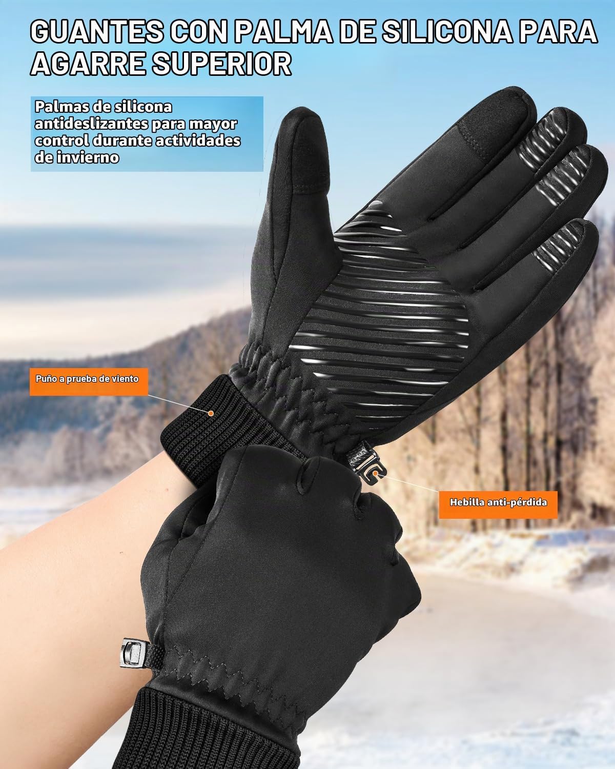 FEWTUR Guantes de invierno para hombres y mujeres en clima frío - G...