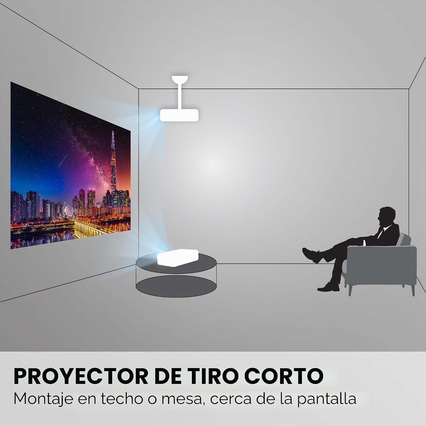 Proyector HDMI con resolución SVGA y 3,600 lúmenes ViewSonic, PA503...