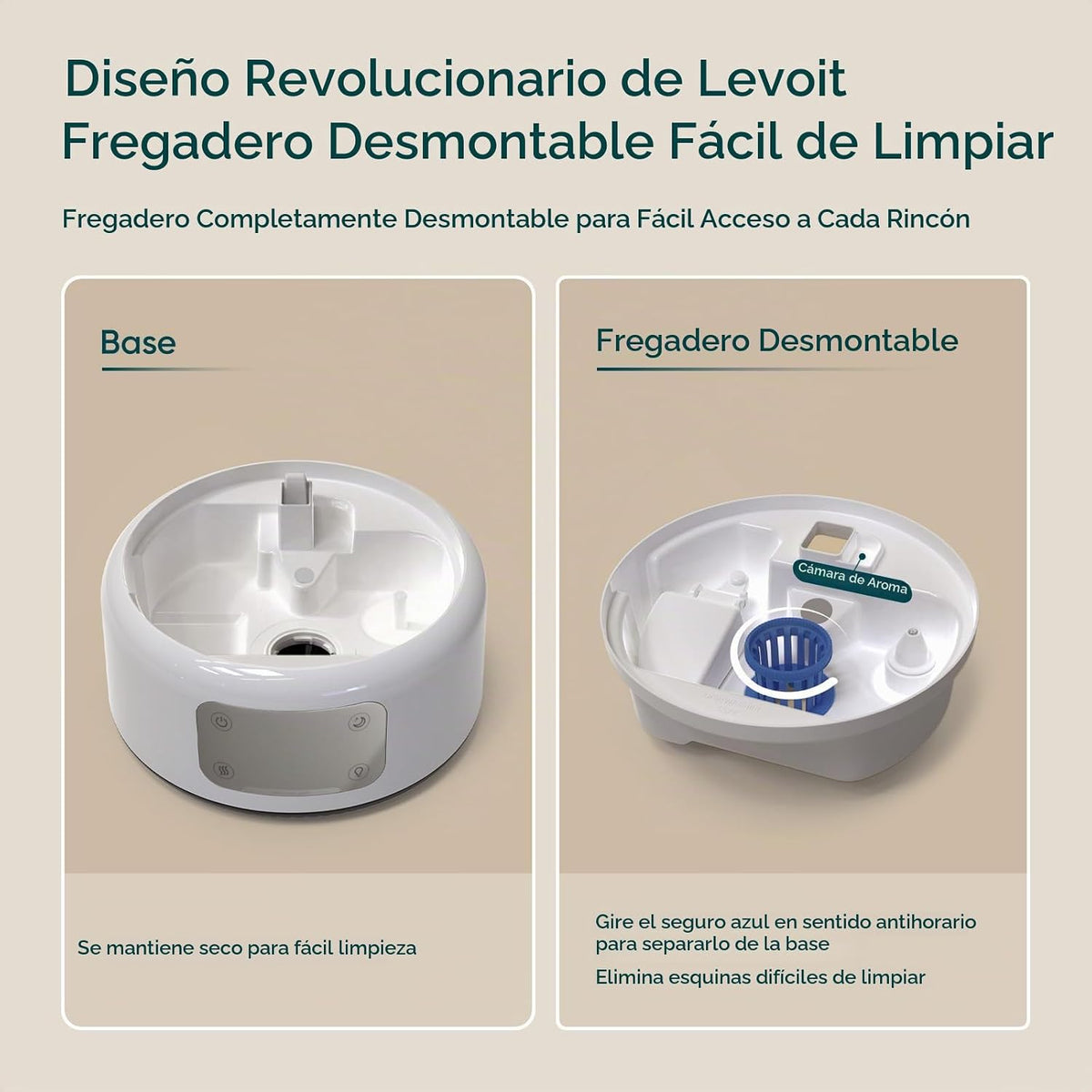 Levoit Humidificadores para dormitorio, habitación grande, tanque d...