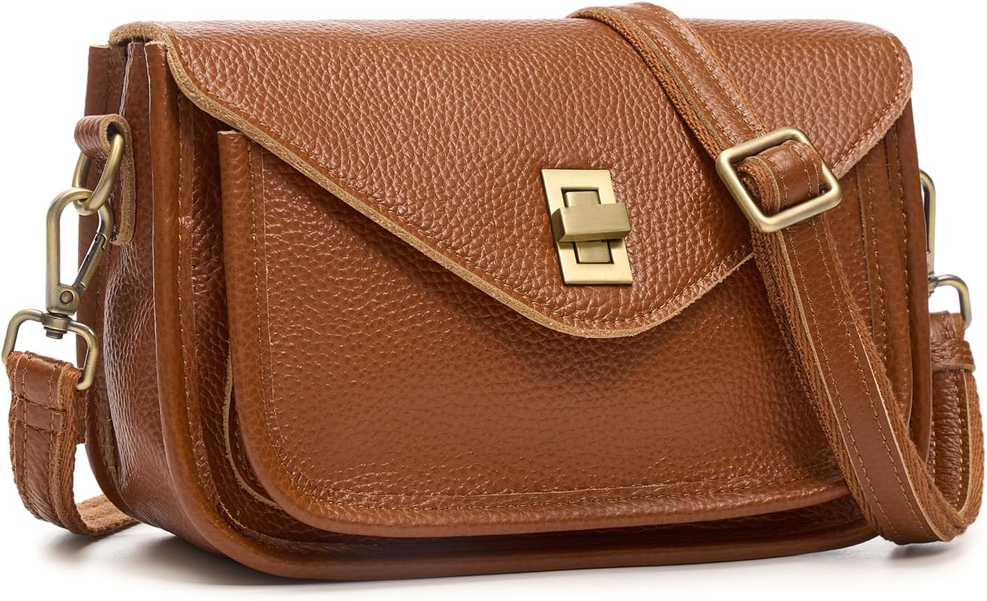 UEIRY Bolsos bandolera de cuero genuino para mujer, bolsos cruzados...