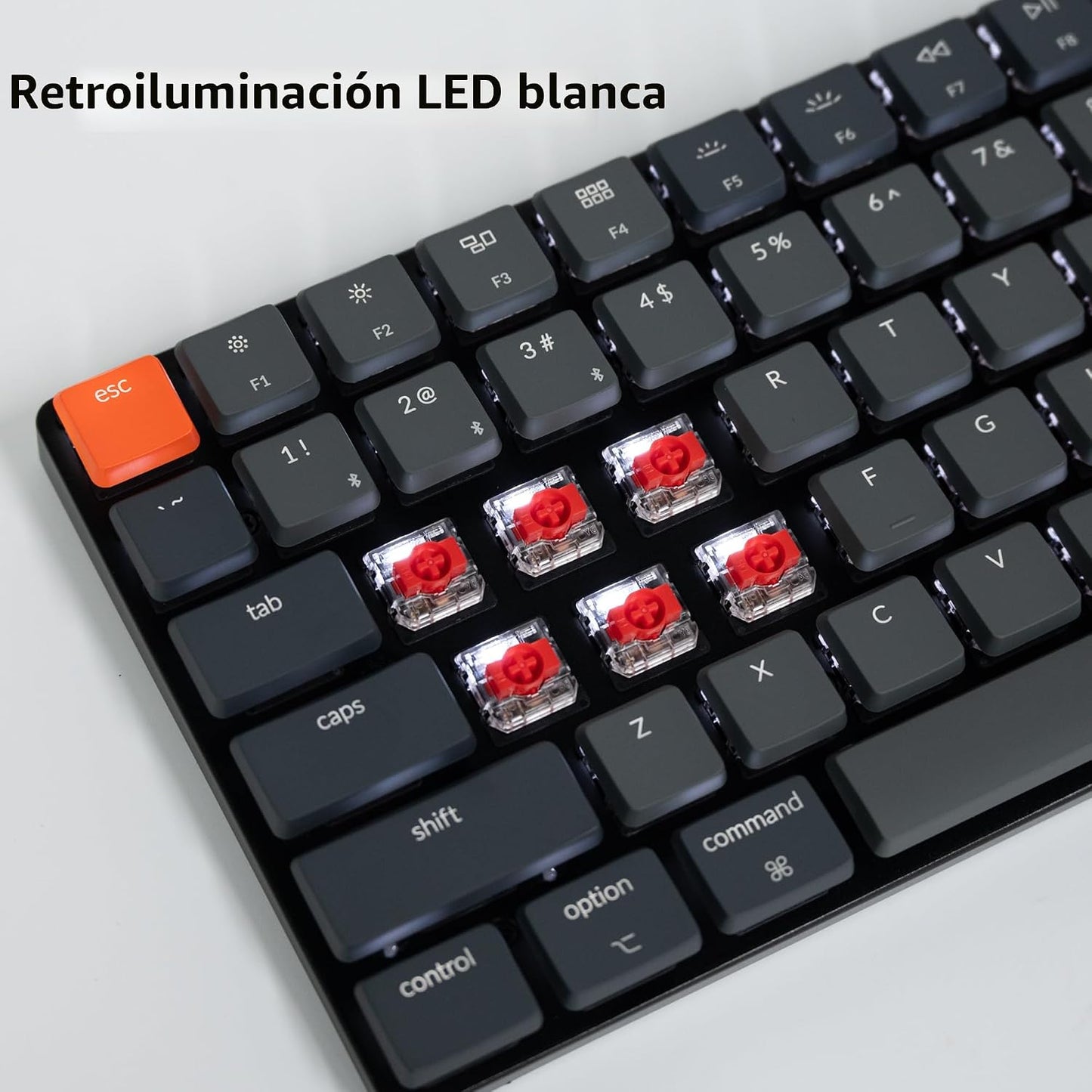 Keychron K3 Versión 2, Teclado mecánico inalámbrico Bluetooth\/USB...
