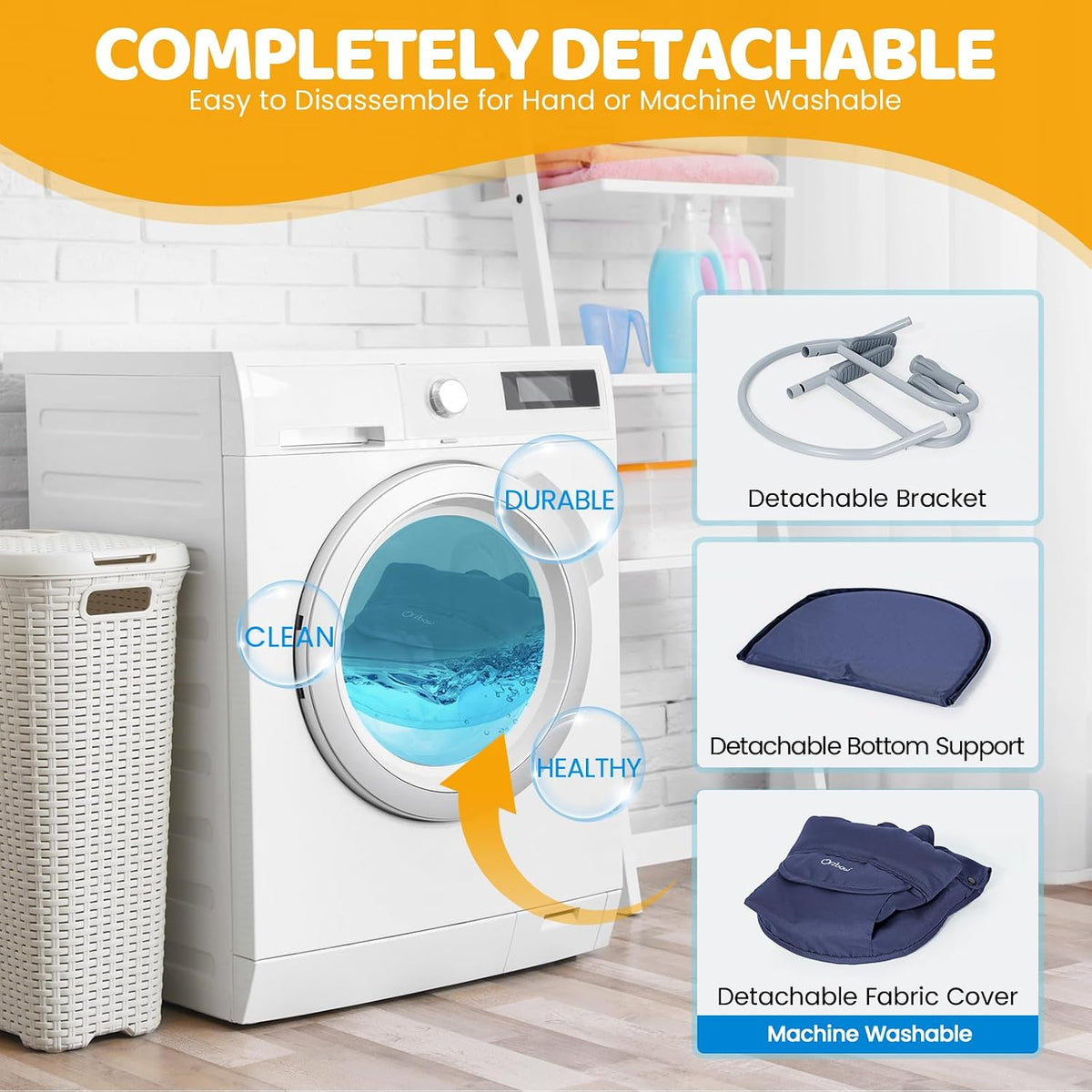 Silla alta con gancho Orzbow para bebés y niños pequeños de 6 a 36...