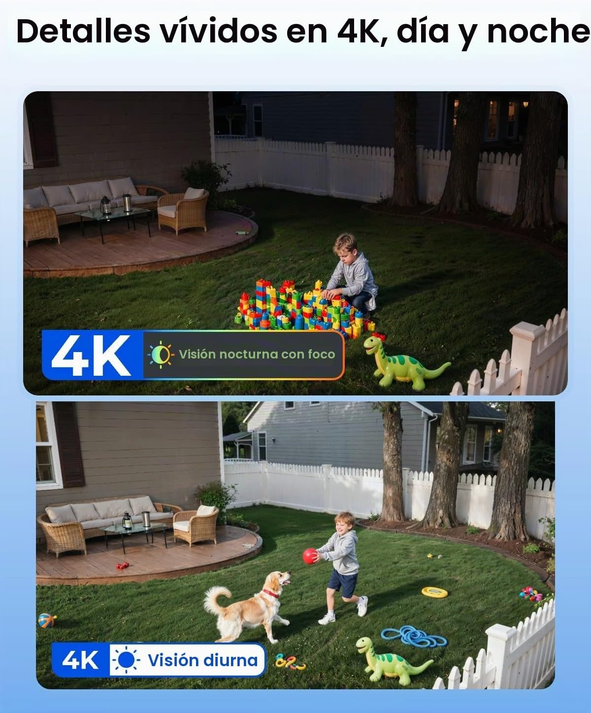 REOLINK Argus PT Ultra First 4K Cámaras de seguridad solar inalámbr...