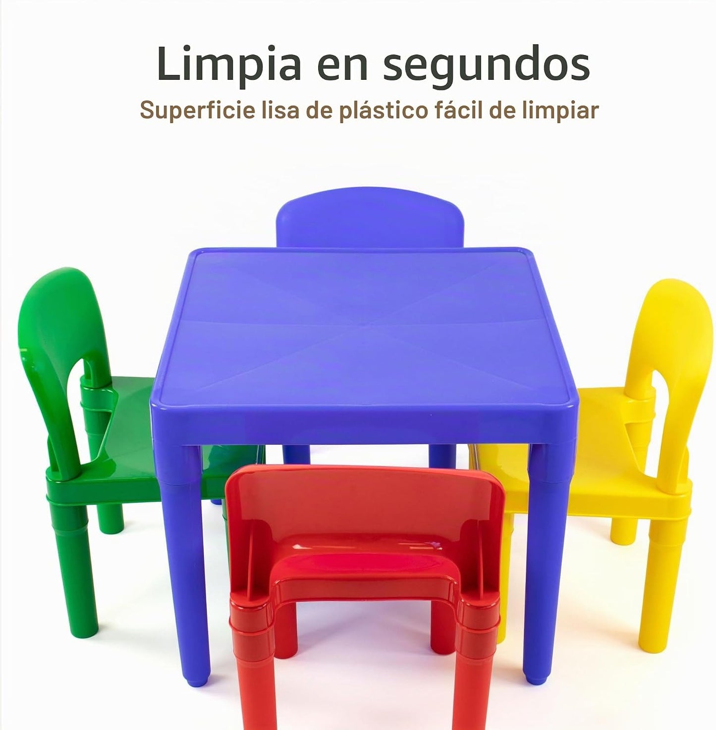 Humble Crew Juego de mesa y silla para niños, interior y exterior,...