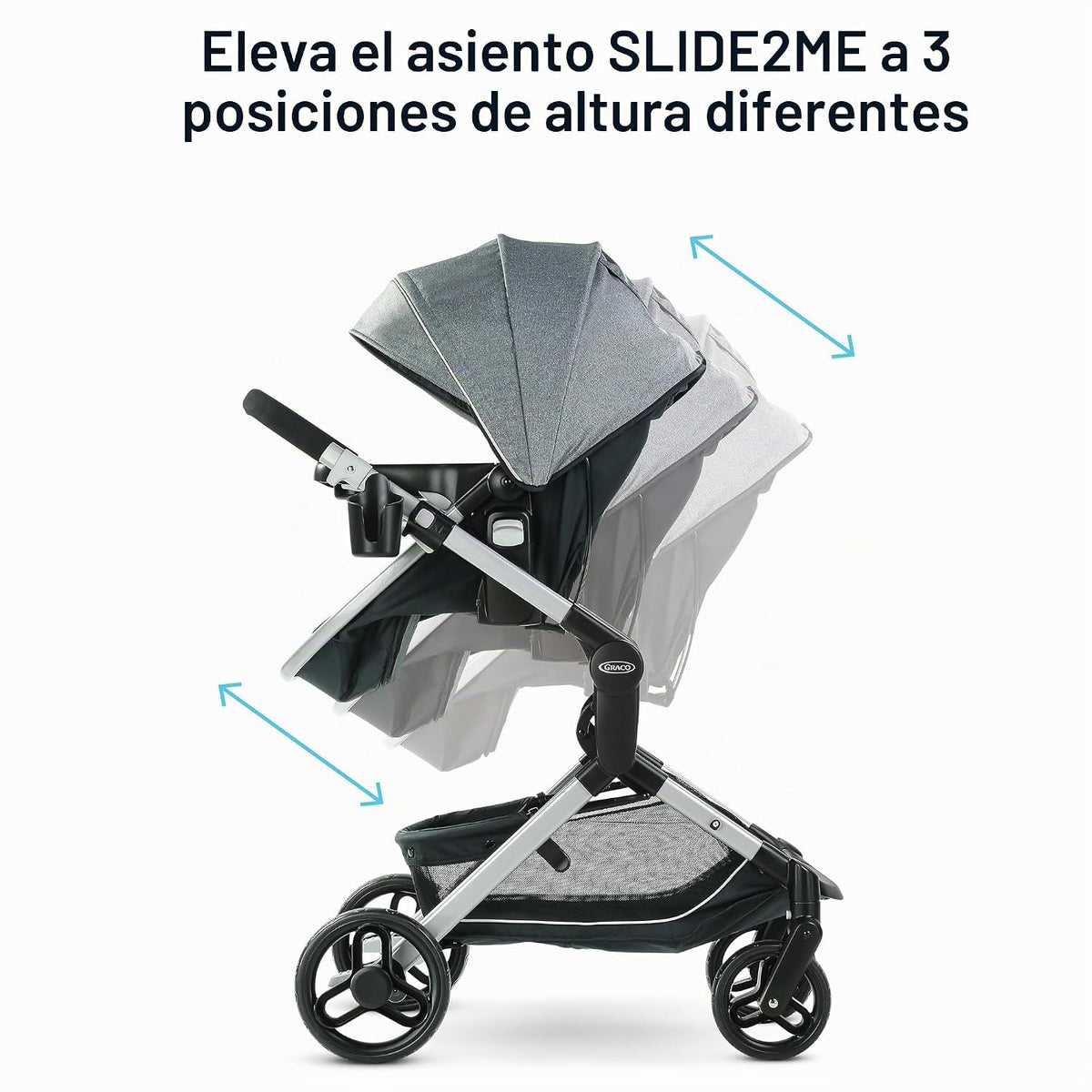 Graco Modes Nest Cochecito de bebé, 3 modos: Portabebés de asiento...