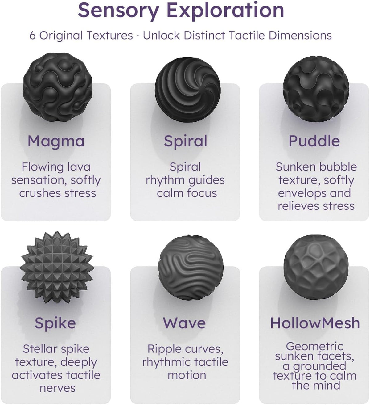 FNASKLEI Bolas magnéticas de silicona, 10 tipos de juguetes para an...