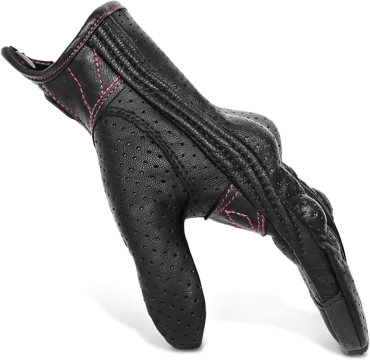 Guantes completos de motocicleta para mujer, con nudillos reforzado...