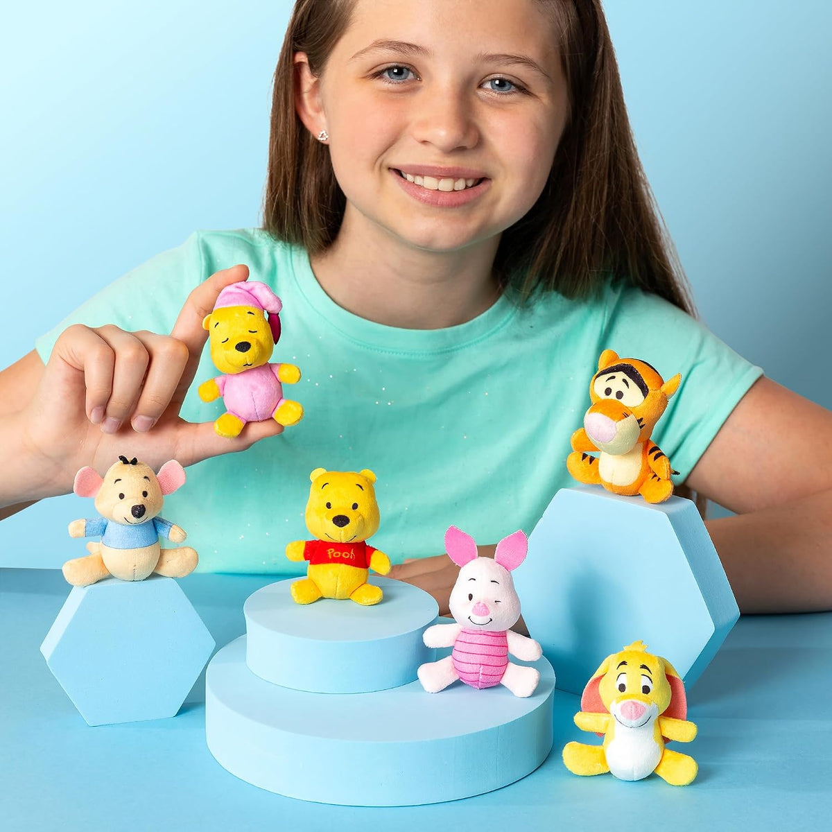 Micro Teenies Winnie The Pooh y sus amigos Paquete de 6 - Figura de...