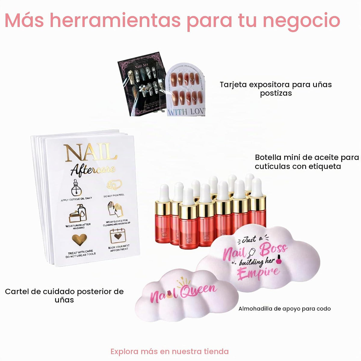 Tarjeta de tamaño de uñas a presión para negocios de uñas, lámina n...