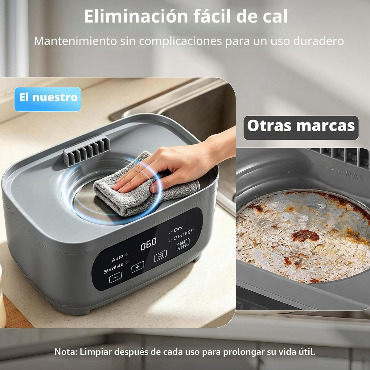 Vaporizador y secadora de biberones 4 en 1, vaporizador eléctrico c...