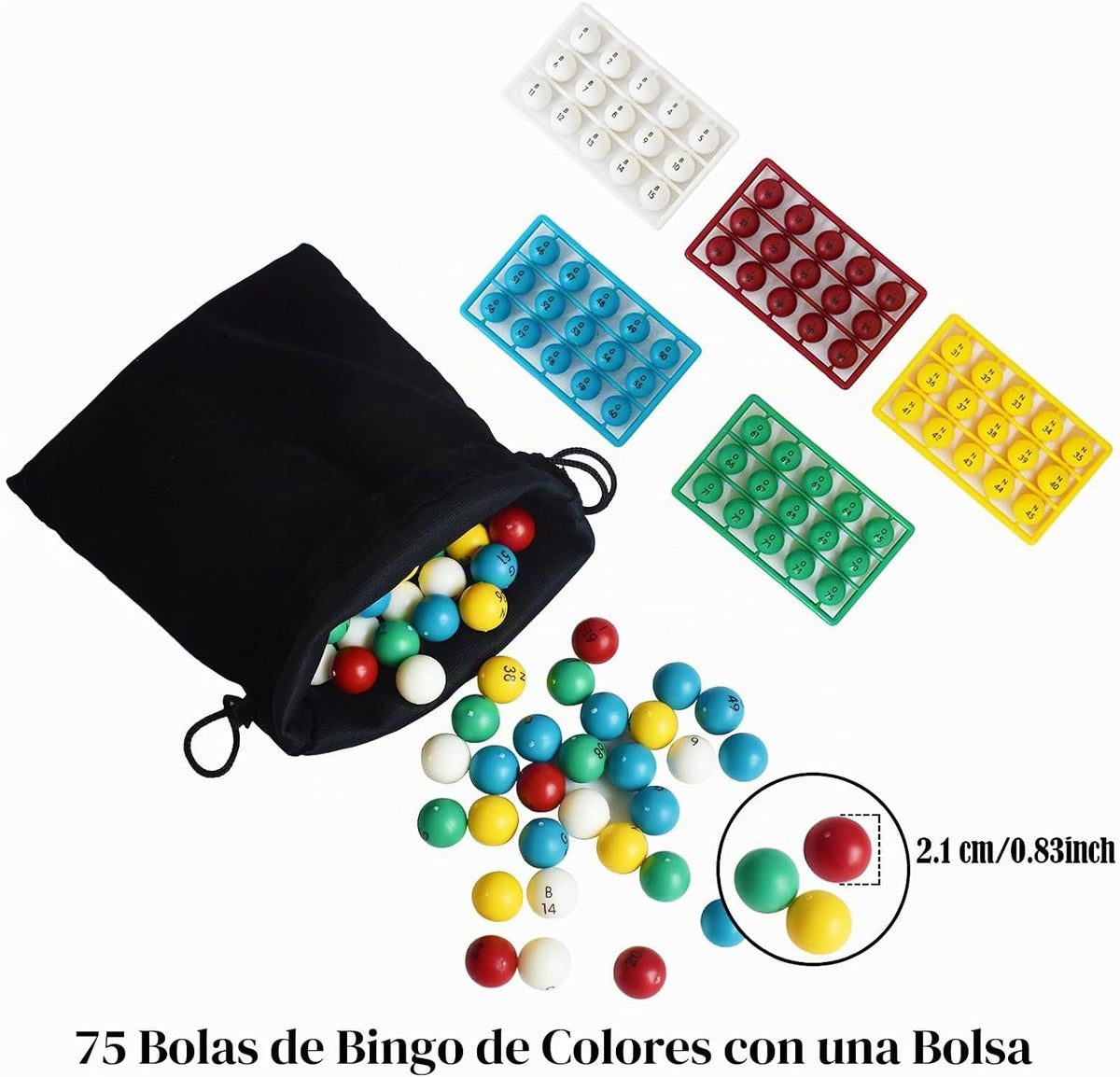 Yuanhe Juego de bingo Jumbo \u2013 Jaula redonda de metal de 11 pul...