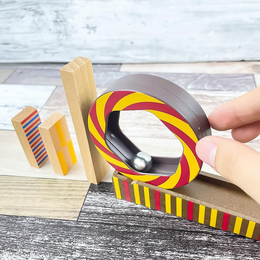 DJECO 35643 - Juego de construcción de dominó de madera, 45 piezas