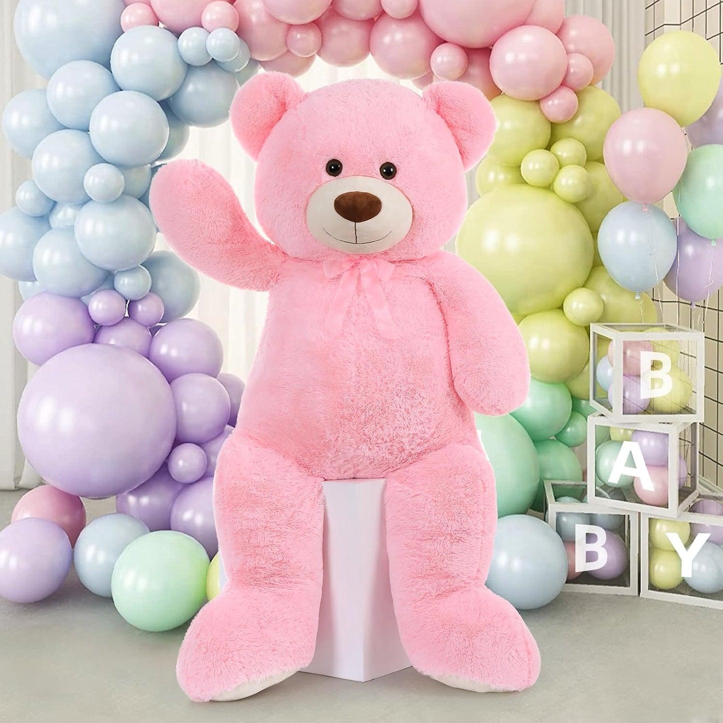 MorisMos Oso de Peluche Gigante Animal de Peluche 4 Pies, 51 pulgad...