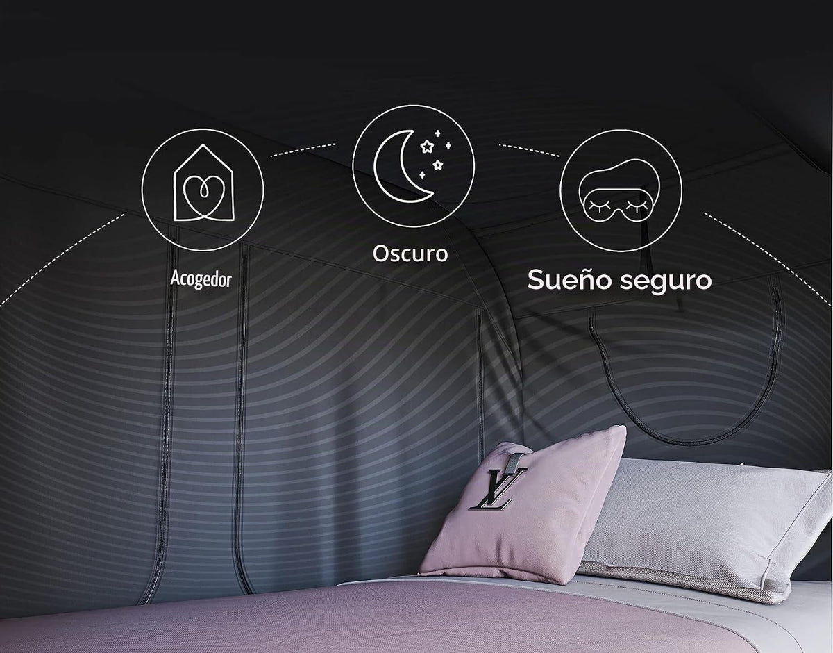 Skywin TidyFriend - Tienda de campaña para cama doble, toldo de pri...