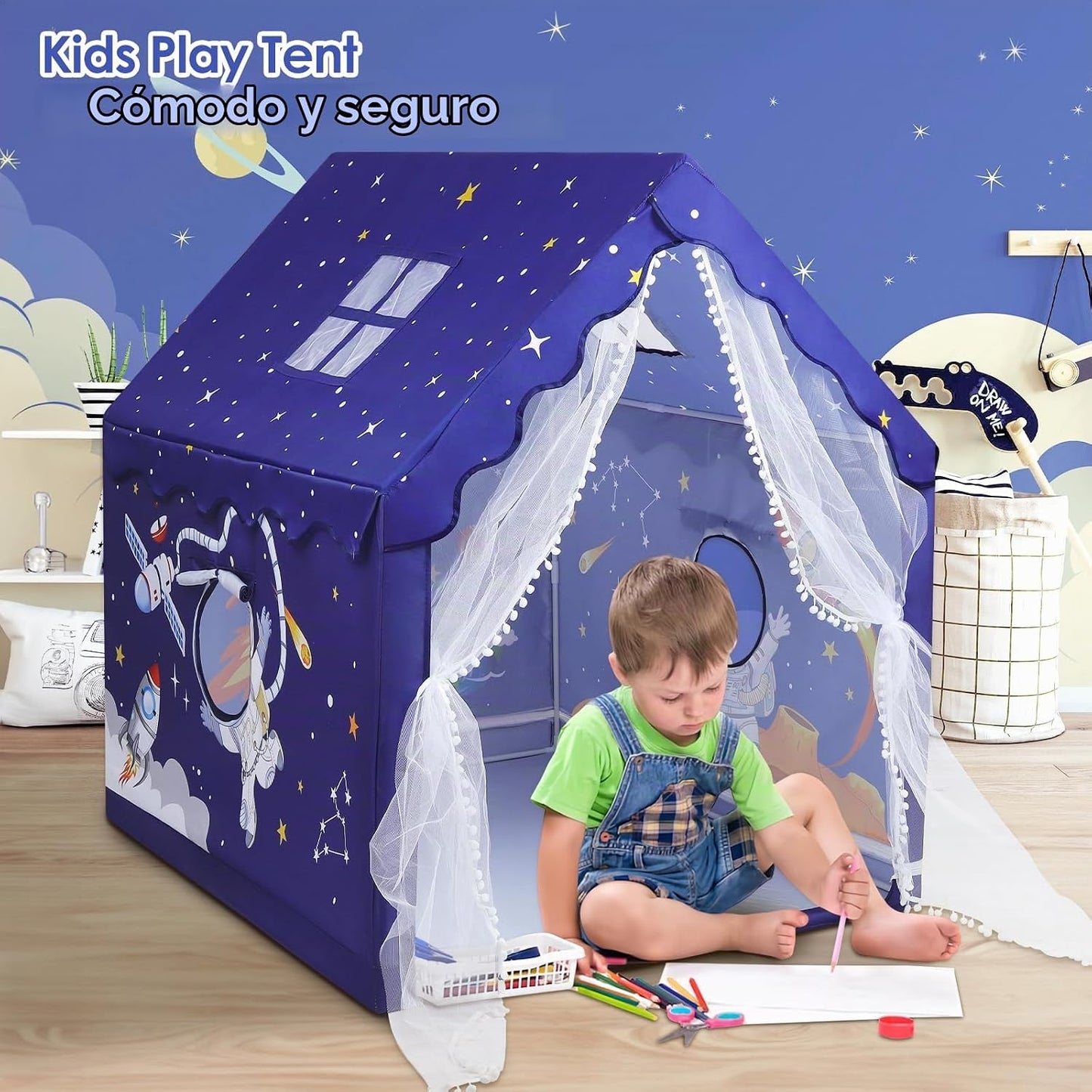 Tienda de campaña para niños, tienda de campaña para niños, grande...