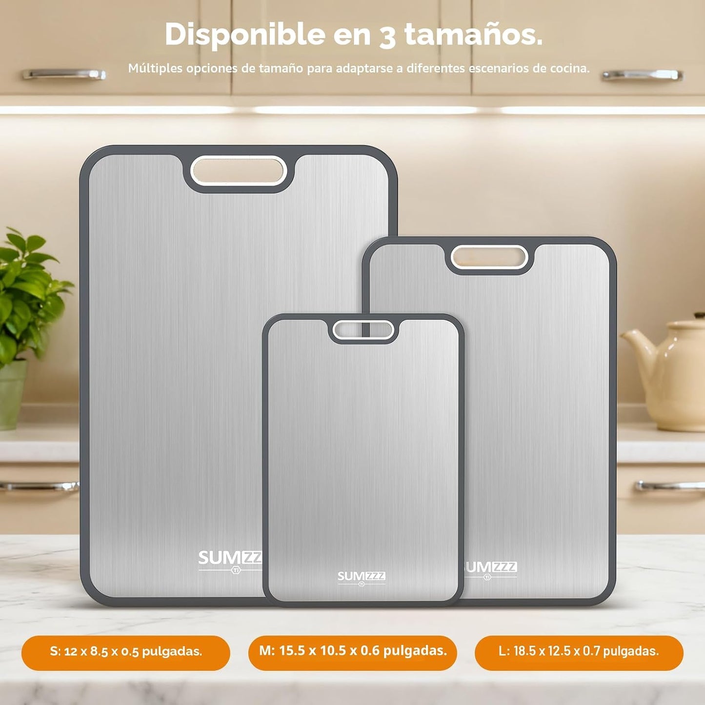 Tabla de cortar de titanio, titanio puro\/polipropileno de doble ca...