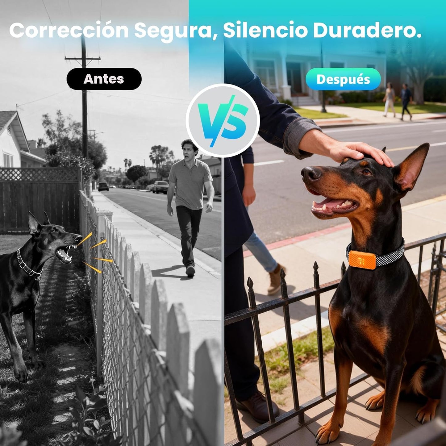 KJKZO Collar antiladridos para perros grandes, medianos y pequeños,...