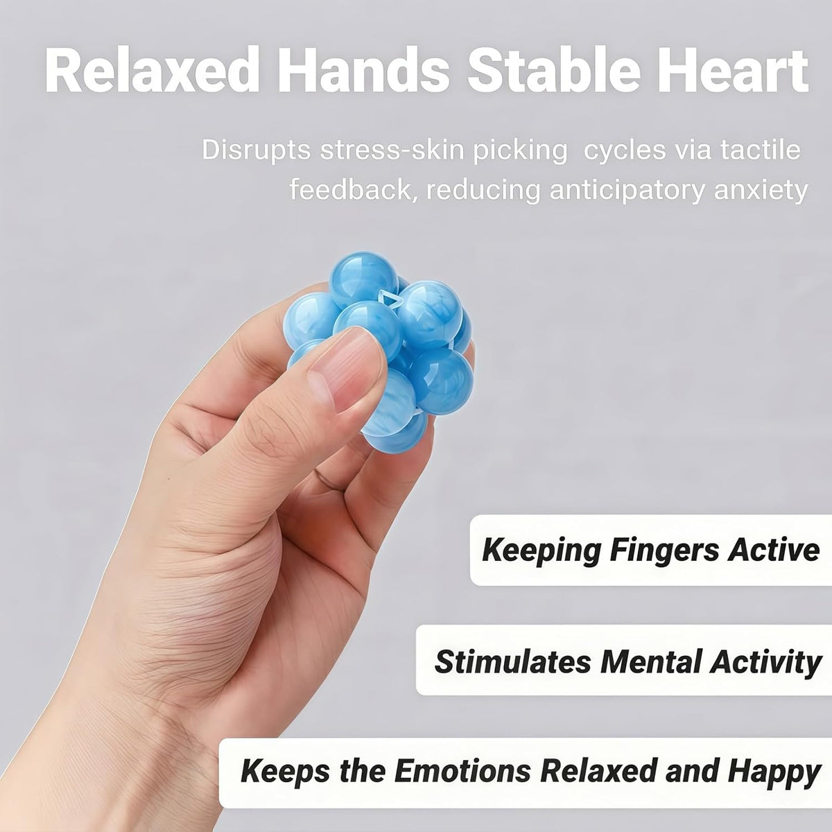 Fidget Toy Stress Relief Squeeze Ball - Bola sensorial con aparienc...